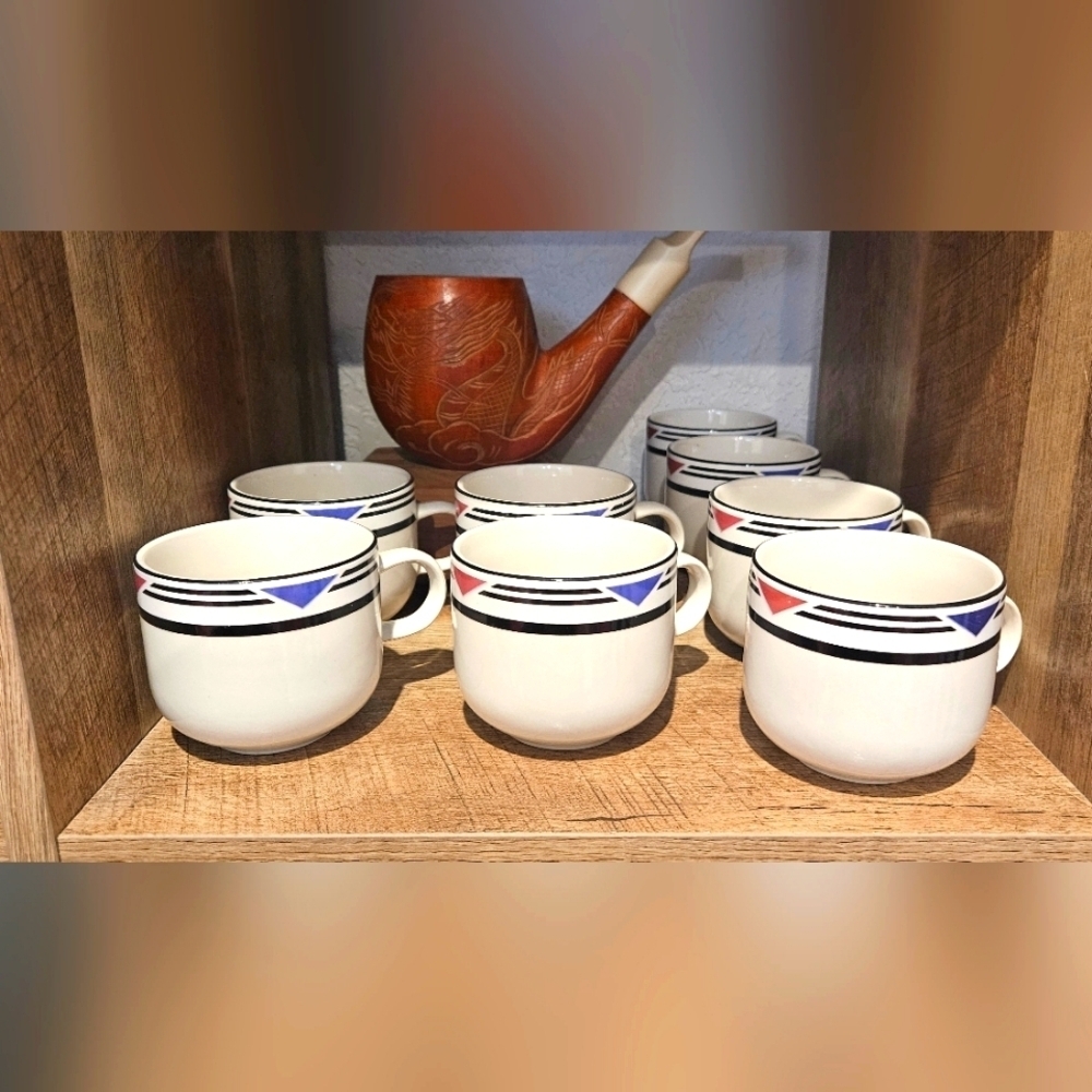 Tienshan Stoneware 8 PC. Mug set